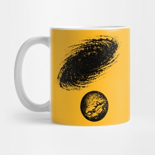 Galaxy and Planet Mug